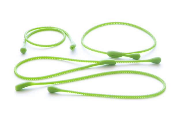 Pack of 4 Silicone Food Ropes / Ties - GREEN - CLEARANCE