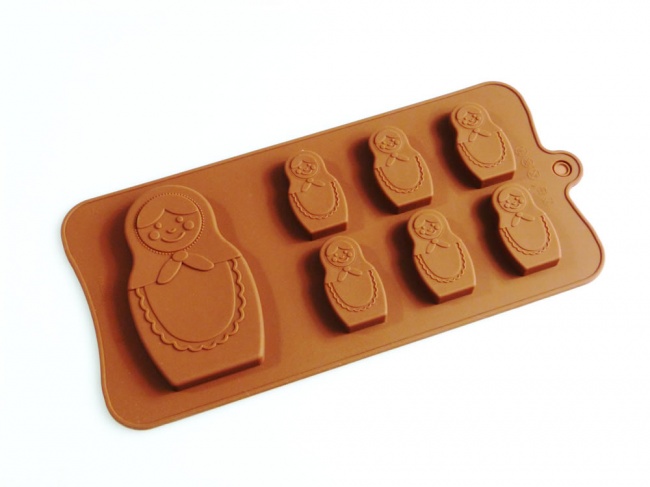 6+1 Russian Doll / Matryoshka Chocolate Collection Silicone Mould