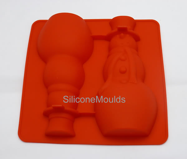 SNOWMAN - 3D Christmas figure silicone chocolate mould - CLEARANCE