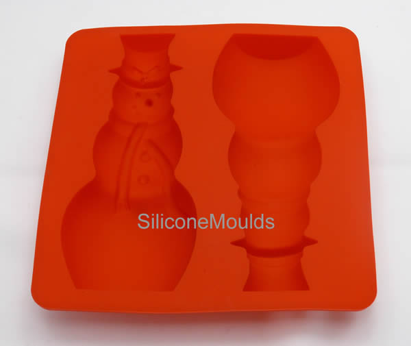 SNOWMAN - 3D Christmas figure silicone chocolate mould - CLEARANCE