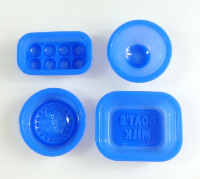 Soap Set 1 - Goats Milk & Feel Good Silicone Mould Set - BLUE