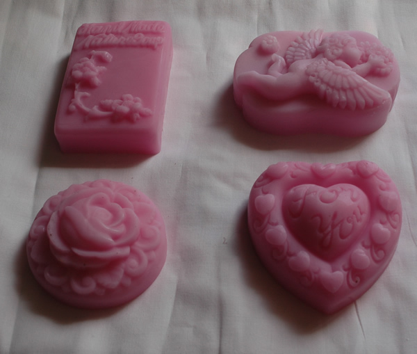 Soap Set 8 - Flower and Fleur Silicone Soap Mould / Concrete Art Craft