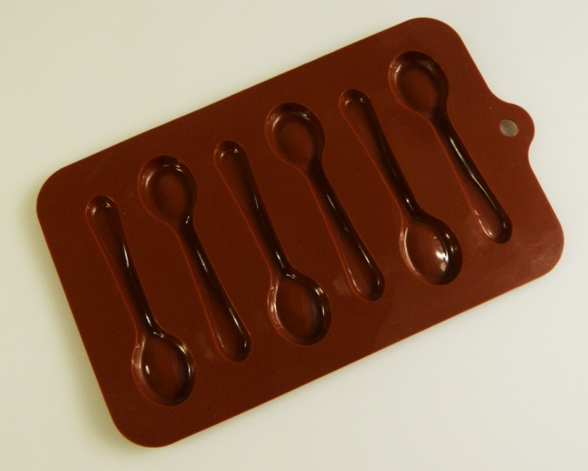 6 cell Spoons Chocolate Collection Silicone Bakeware Mould