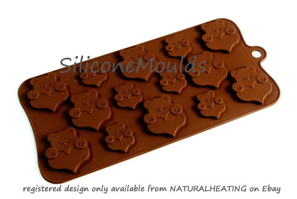 TEDDY LOVES ME Silicone Chocolate Mould - Perfect for Cupcake Decorations