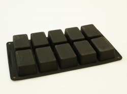 10 cell Mini Loaf / Big Bar Silicone Cake Baking Mould
