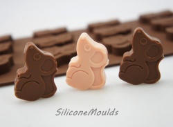 6 Cell Dog Pet Cavity Chocolate Candy Professional Silicone Mould UK Seller 