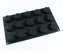 15 cell Rose Chocolate / Candy Silicone Cake Baking Mould