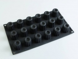 18 Fluted Mini Canele / Cannele Silicone Cake Baking Mould