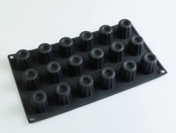 18 Fluted Mini Canele / Cannele Silicone Cake Baking Mould