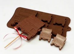 4+1 Off Road Vehicle 4x4 Lolly / Chocolate Bar Silicone Mould
