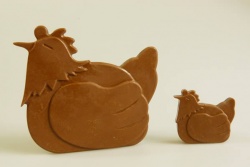 4+1 Chicken / Hen Chocolate Collection Silicone Bakeware Mold