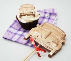 4+1 Retro Beetle Style Car Lolly / Chocolate Bar Silicone Mould