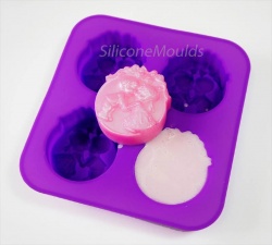 WEDDING / COMMUNION - 4 cell Silicone Soap Bar Mould