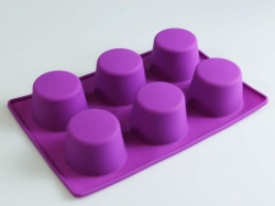 6 Extra Deep / Mini Victoria Sponge Cake Silicone Muffin Baking Mould