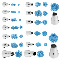 Wilton Open Star Tip #16 - Icing / Piping Nozzle Tube - Cake Decorating