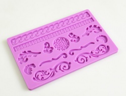 BAROQUE Sugar Paste Silicone Push Mould for Cake Decorating - CLEARANCE