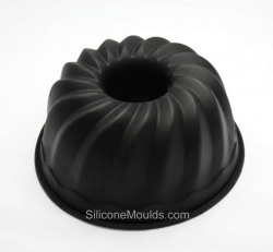 Large BLACK Tube Ring / Savarin Gugelhupf Tube Silicone Cake Mould