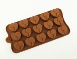 15 Chocolate Broken Heart Silicone Candy Baking Mould