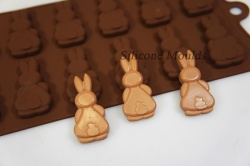 12 cell Bunny Butts (Rabbits) Silicone Chocolate Bakeware Mould