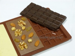 3 cell Bar Large Silicone Chocolate Mould (95g) - C208