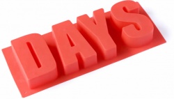 DAYS (word) Silicone Cake Baking Mould -CLEARANCE / SLIGHT SECONDS