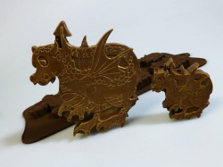 4 + 1 Dragon Chocolate / Candy Silicone Baking Mould