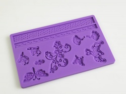 FANCIFUL NATURE Sugarpaste Push Silicone Mould for Cake Decorating - CLEARANCE