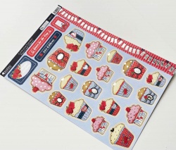 Kanban CELEBRATION CUPCAKES A4 Paper Card Cake Topper / Crafts - Queen Cupcakes / Bunting