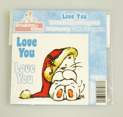 Strawberry Kisses - LOVE YOU Stamp Set