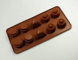 10 cell Modern design Silicone Chocolate Mould