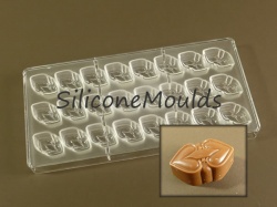 24 cell Celtic Hearts - Professional Quality Polycarbonate Chocolate Mould CLEARANCE