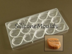 15 cell Leaf / Leaves - Professional Polycarbonate Chocolate Mould - CLEARANCE