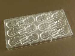 12 cell Violins - Professional  Quality Polycarbonate Chocolate Mould CLEARANCE