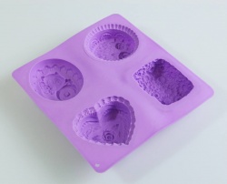 Soap Set 2 - Vintage Floral Style Silicone Soap Mould