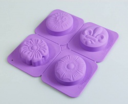 Soap Set 8 - Flower and Fleur Silicone Soap Mould / Concrete Art Craft