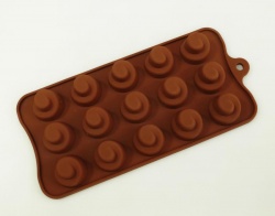 15 cell Spiral / Whip Silicone Chocolate Mould