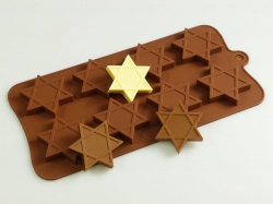 8 cell Star of David Chocolate Collection Silicone Mould