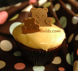 TEDDY LOVES ME Silicone Chocolate Mould - Perfect for Cupcake Decorations