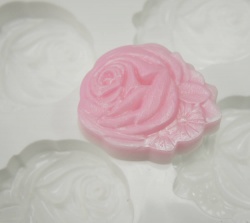 ROSES - 4 cell White Silicone Soap Mould