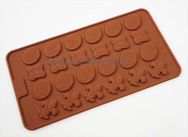 Mini Vintage Decor Button (Embellishing) Silicone Mould - Ideal for Flower Paste / Chocolate